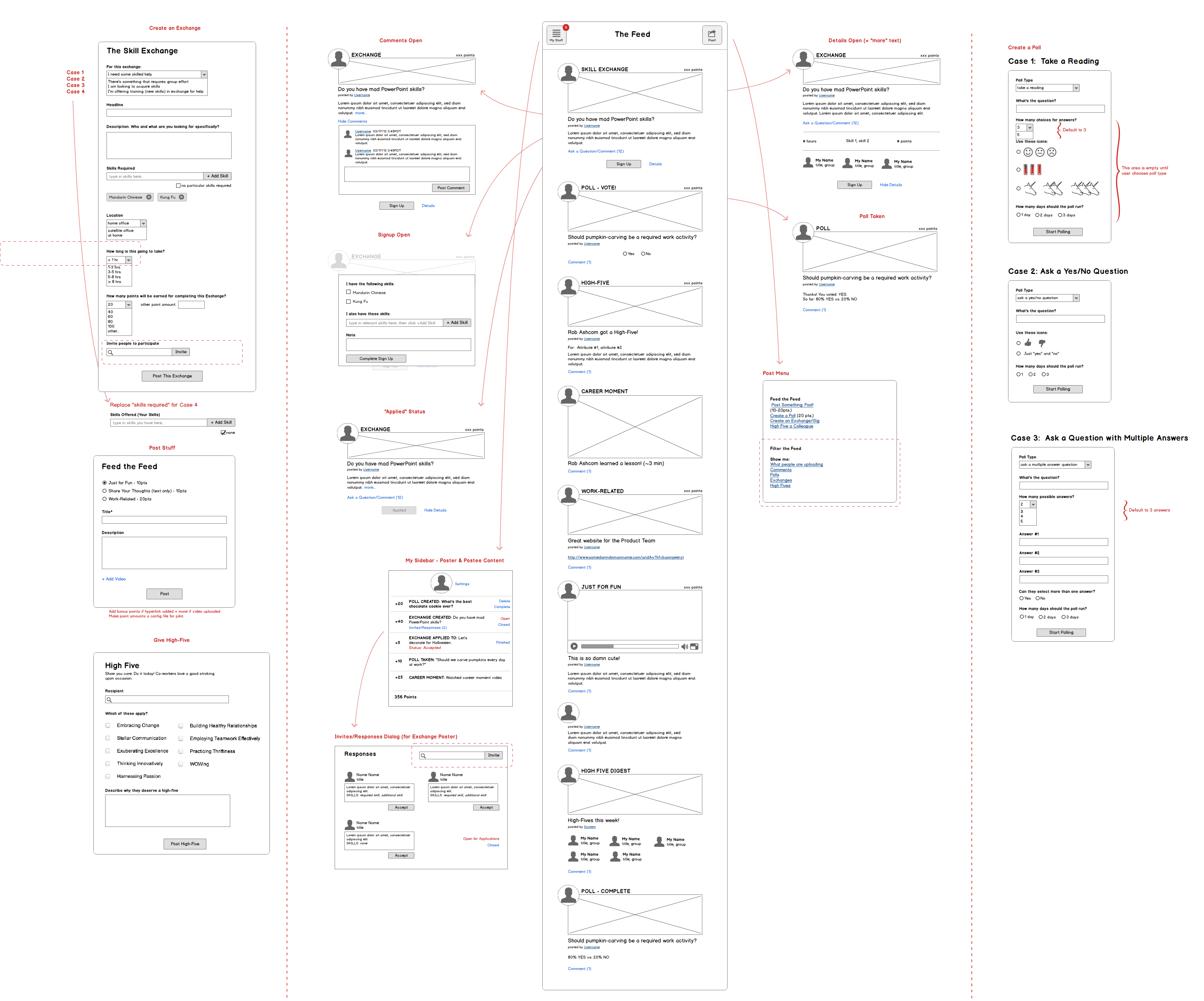 The Feed - Wireframe